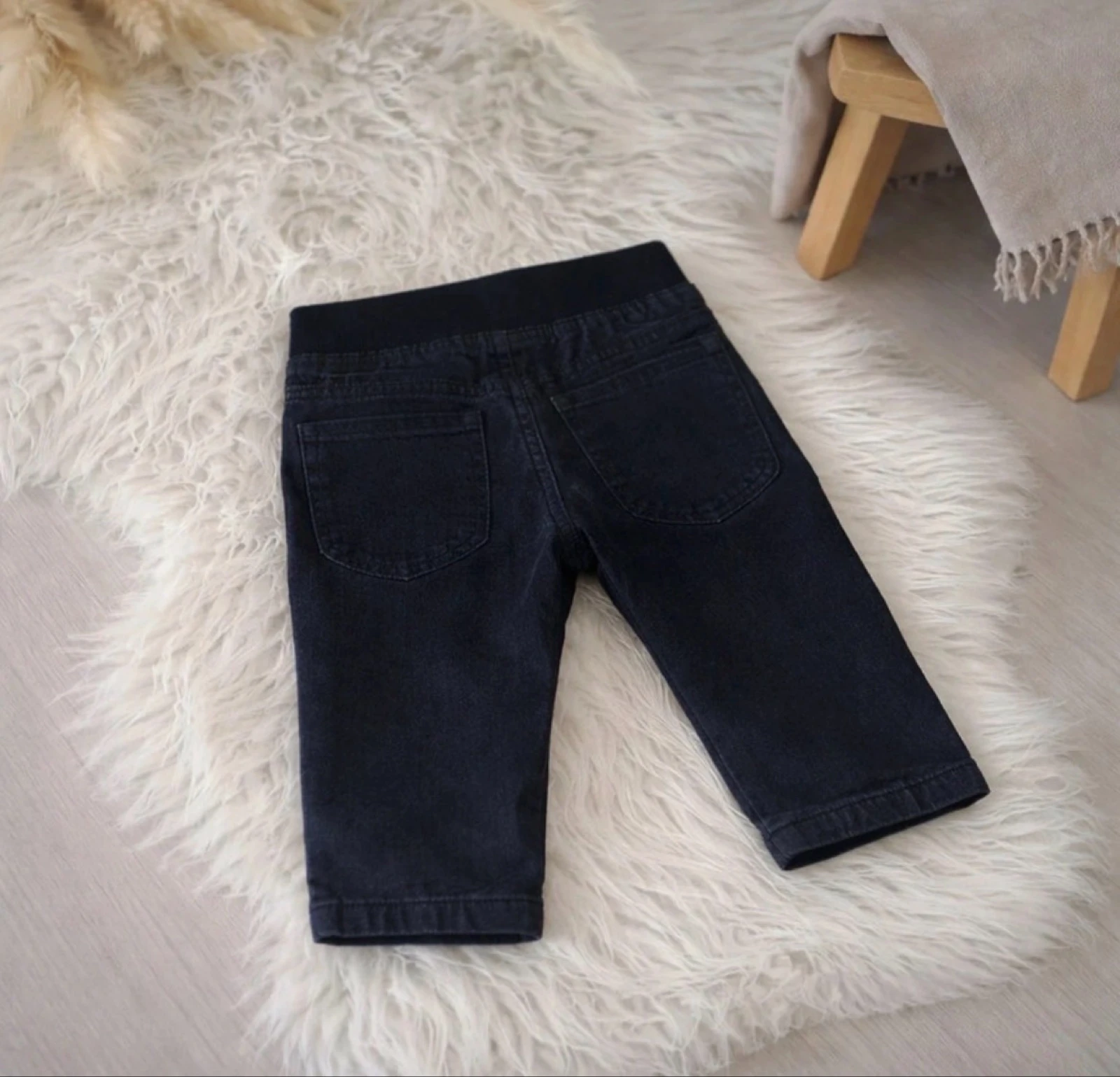 Pantalon bébé Tissaia – 6 mois – Bleu marine – photo 2